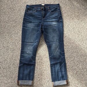 J. Crew Boyfriend Blue Stretch Jeans